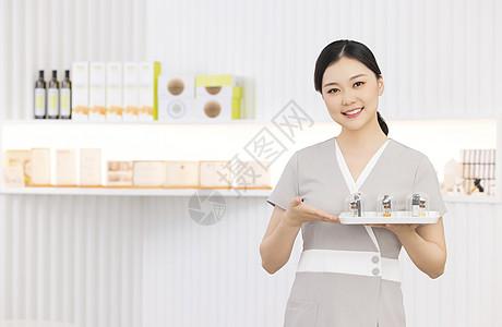 美容院人员简介美容院女性服务人员展示产品背景